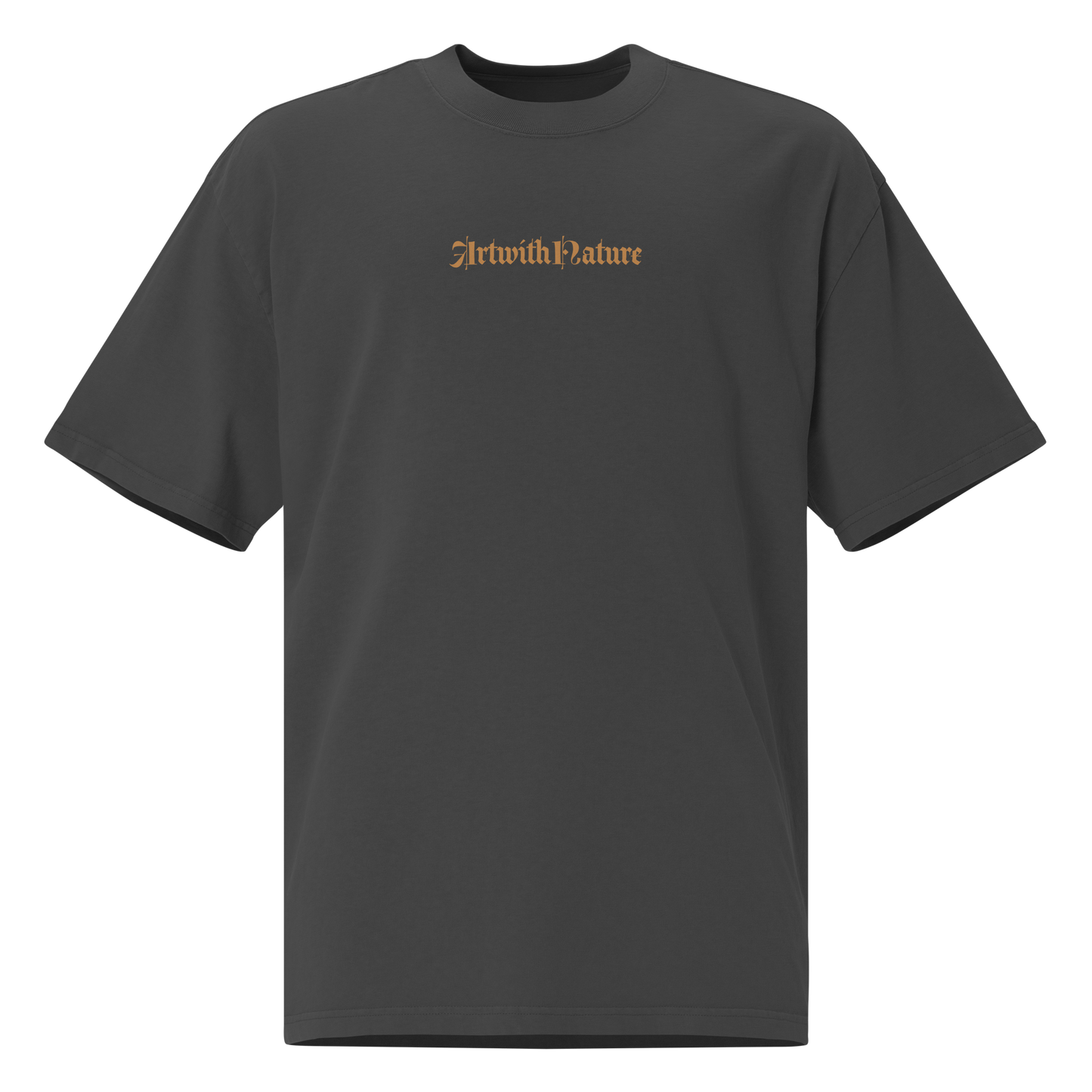 Oversized faded t-shirt - AWN - Flower Skull