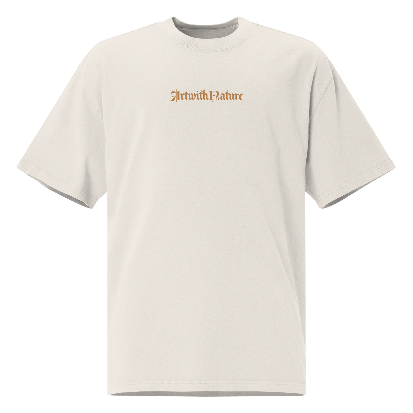 Oversized faded t-shirt - AWN - Flower Skull