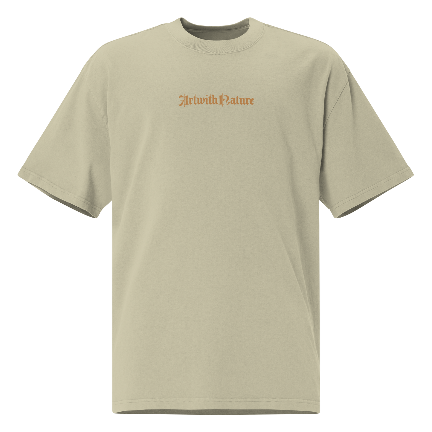 Oversized faded t-shirt - AWN - Flower Skull