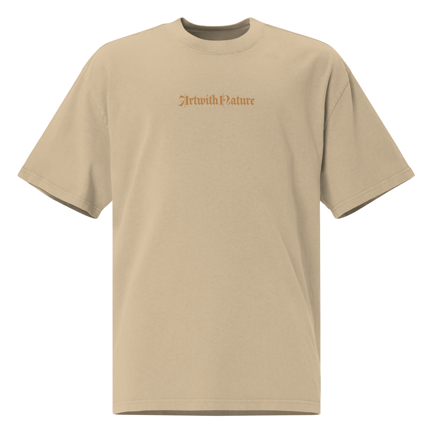 Oversized faded t-shirt - AWN - Flower Skull