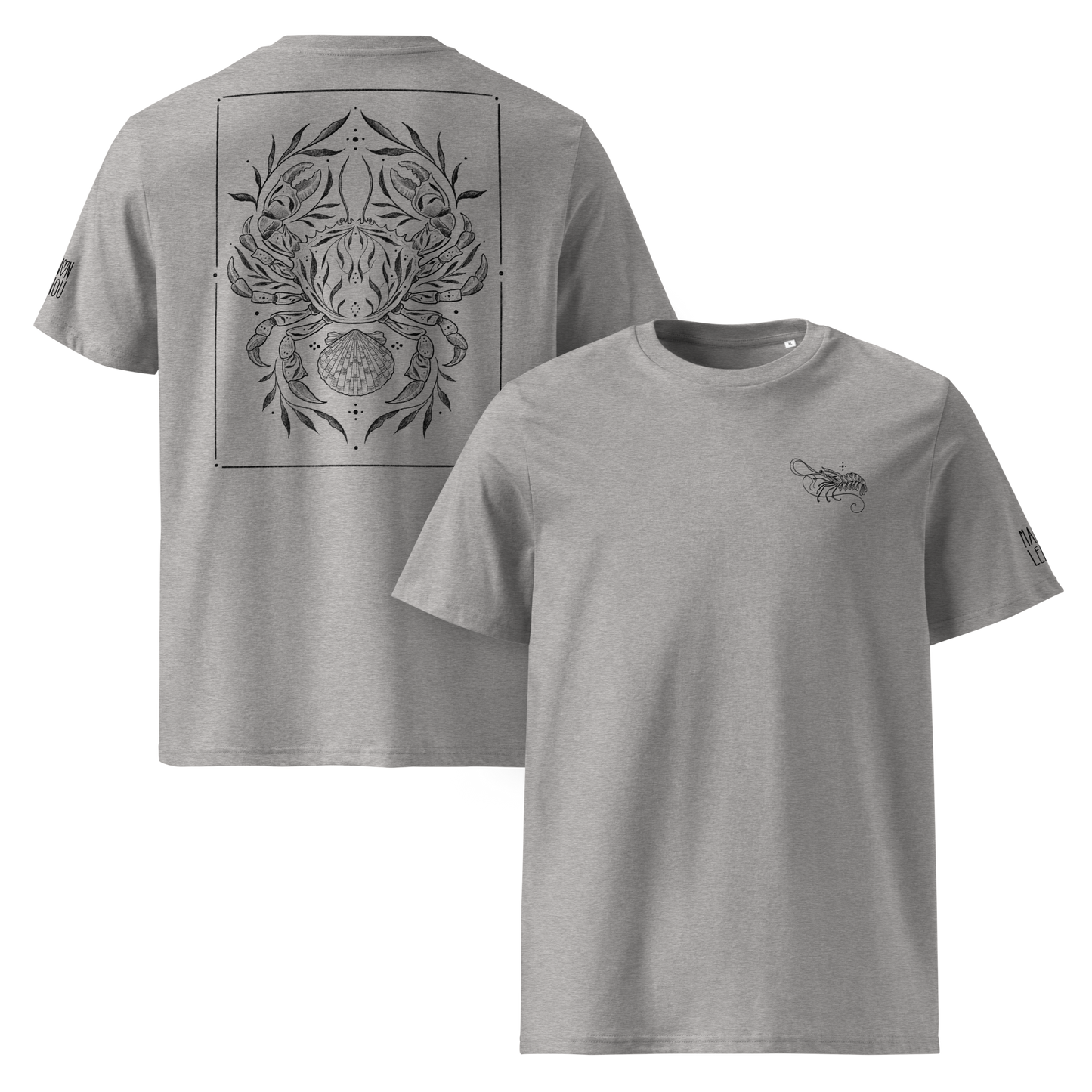 Creatures of the Sea Tee - Heather Grey