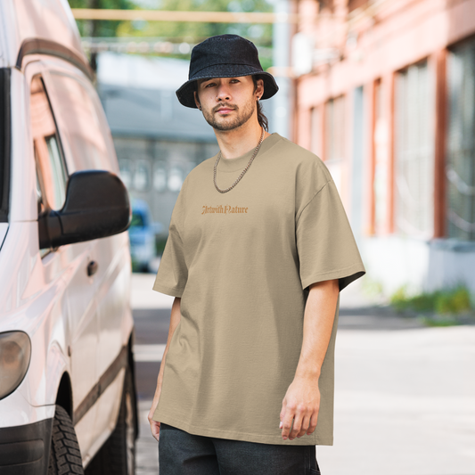 Oversized faded t-shirt - AWN - Flower Skull