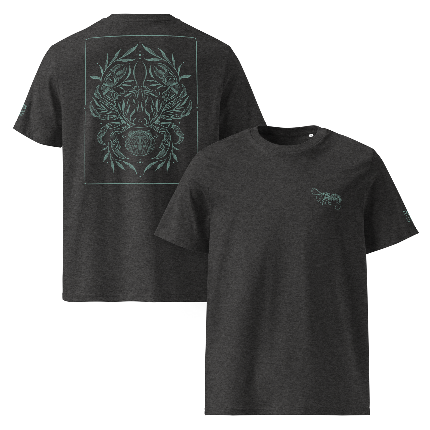Creatures of the Sea Tee - Dark Heather Grey